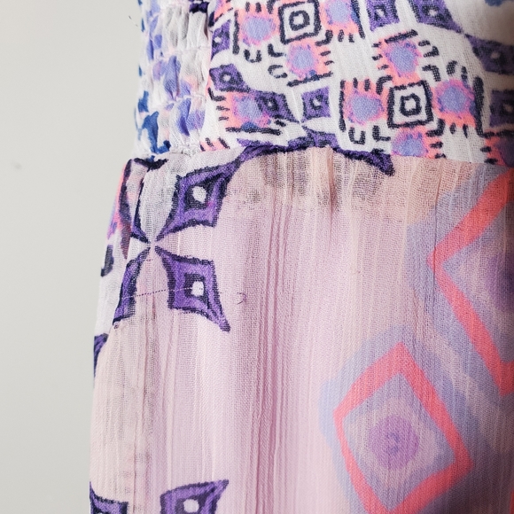 SOLD Express Boho Maxi Skirt Tapestry Print Purple S - Picture 12 of 16